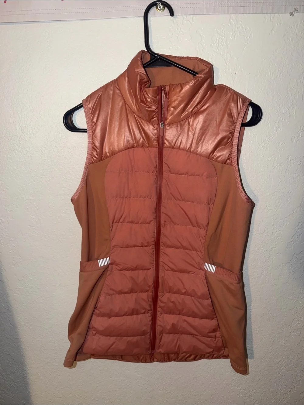 lululemon athletica Rust Quilted Hybrid Vest